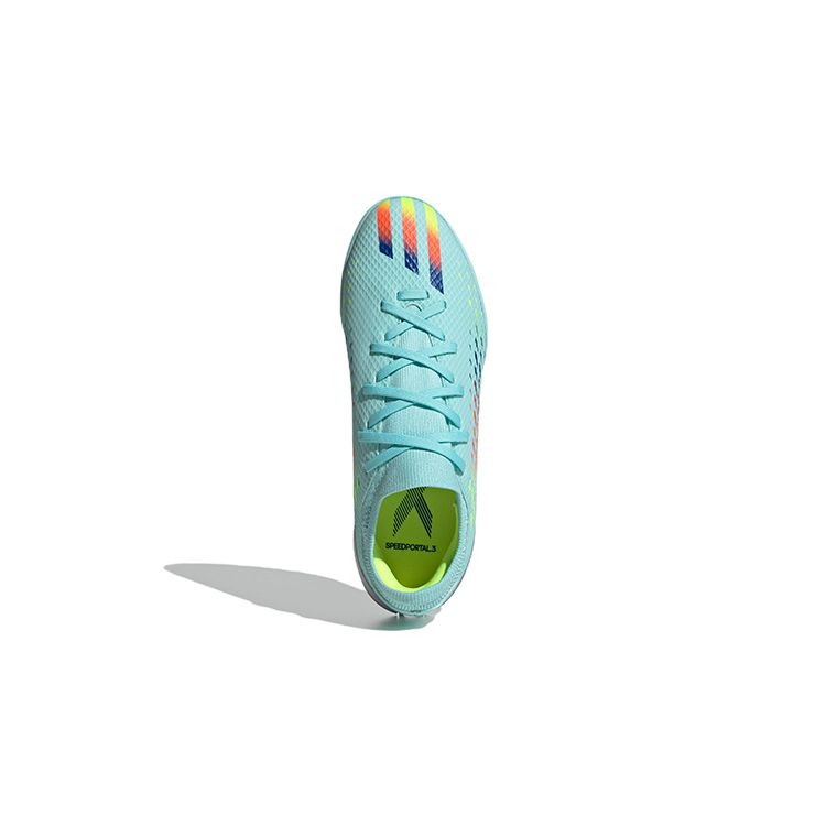 Adidas X Speedportal Круглый носок Шнуровка Низкий верх Детские футбольные бутсы Детские футбольные бутсы Синие GW8490