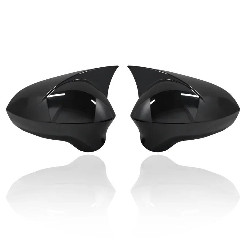 Добавьте боковые крышки зеркал заднего вида черного цвета с карбоновым эффектом для Seat Leon MK2 1P facelift / Ibiza MK4 6J Exeo 3R 2008-2017