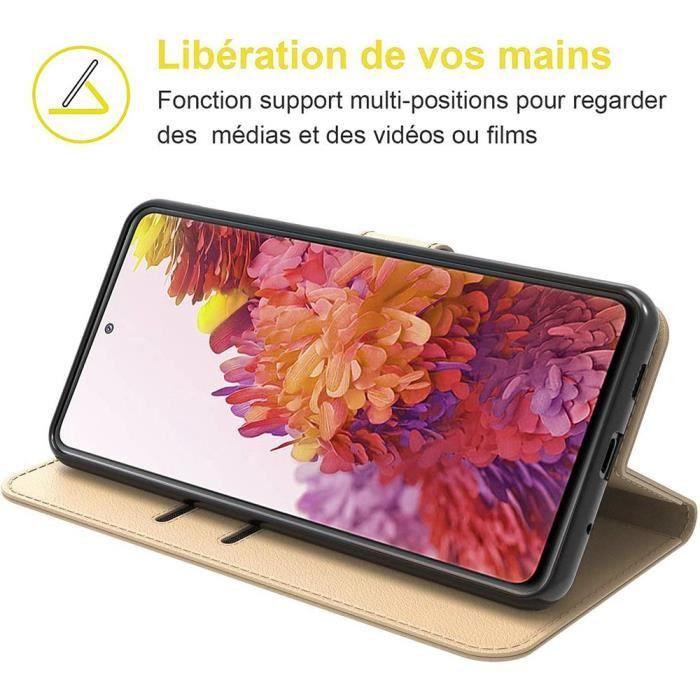Защитный чехол - PROSHOP - для Samsung S20 FE - Эффект кожи - Отсек для карты - Защита от царапин