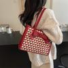 Large Capacity Red Bag 2025 New Women's Bag Autumn and Winter Popular Shoulder Bag Bridal Wedding Bag Tote Bag