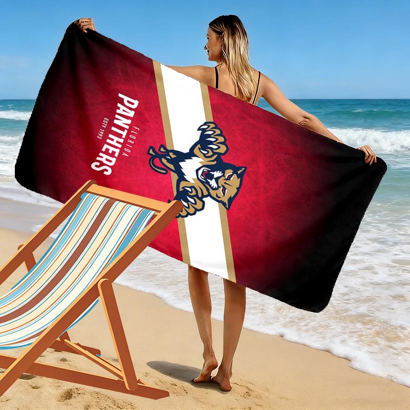 Florida Panther print 2D Flat Print Beach Towel, Large Soft Quick Dry Towel for Beach Camping SwimmingZSTJ0915180
