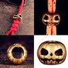 Antique Style EDC Gear Attachment Halloween Themed Brass Ornament For Backpacks Outdoor Equipment Decoration