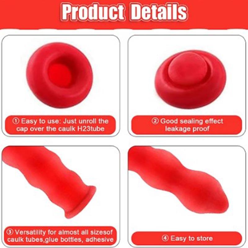 10-30 шт. колпачок для насадки пистолета для герметика, красный колпачок для герметика, сберегающий клей, наконечник для герметика, колпачок для герметизации и сохранения герметичного рукава