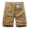 Мужские шорты карго на резинке с кулиской, летние повседневные хлопковые рабочие спортивные шорты, легкие тактические шорты для активного отдыха и пеших прогулок