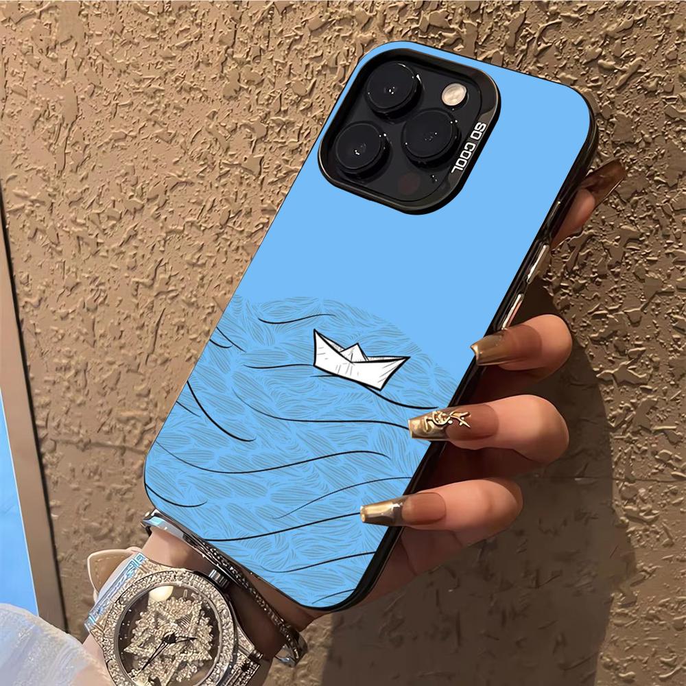 Чехол для телефона Парусная лодка Чехол для телефона для iPhone 14 16 15 11 12 13 Pro Max Mini Plus Ударопрочный чехол