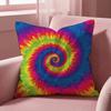 Tiedye Cushion Cover MultiScene Pillow Cover for Home  Car  Reversible Soft  Durable for Daily Use