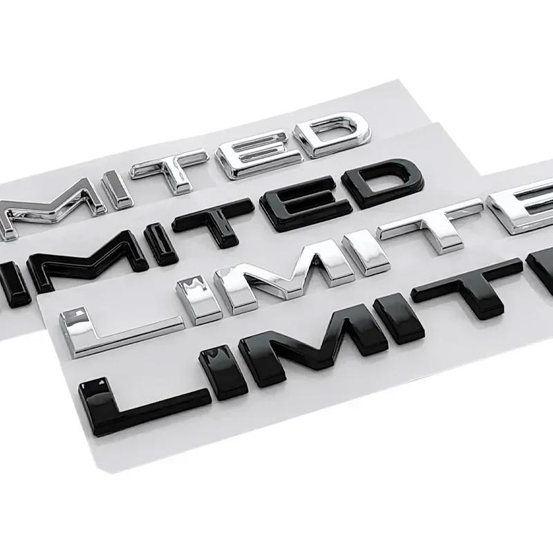 3D ABS Car Body Emblem Rear Trunk Badge Sticker for LIMITED Wrangler Tj Jk Jl Grand Cherokee Commander Renegade Liberty