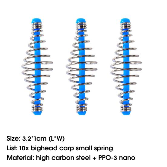 10 шт. экологически чистый легкий высокопрочный профессиональный поводок для приманки рыболовный пружинный держатель оборудование фидерные клетки