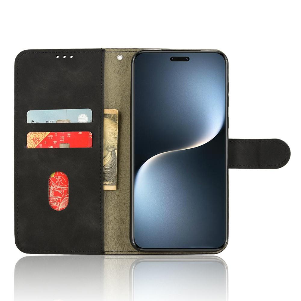 Для Honor Magic7 Pro 5G Кожаный чехол с эффектом кожи, противоударный, кошелек, откидная крышка для телефона