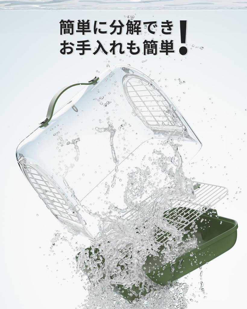 BUCATSTATE Travel Cage, Bird Cage, Bird Cage, Portable, Ventilated, Transparent Shade, Stylish, Handbag/Shoulder Bag, 2-Way Type, for Small Animals su