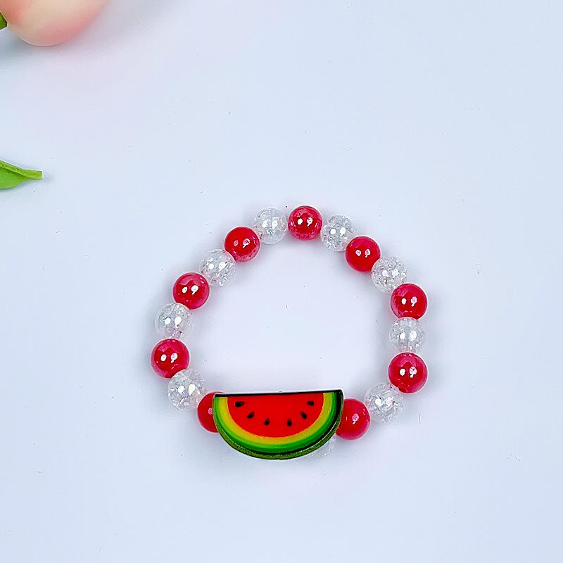 Мультяшный кулон-русалка, браслет из бусин для девочек