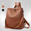 Backpack Women's New Versatile High-end Casual Women's Travel Backpack Fashion Checkerboard Women's Bag Backpack