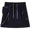 Champion Series Woven Spliced Lace-Up Casual Skirt Женские юбки Basic-Black 162430206-3