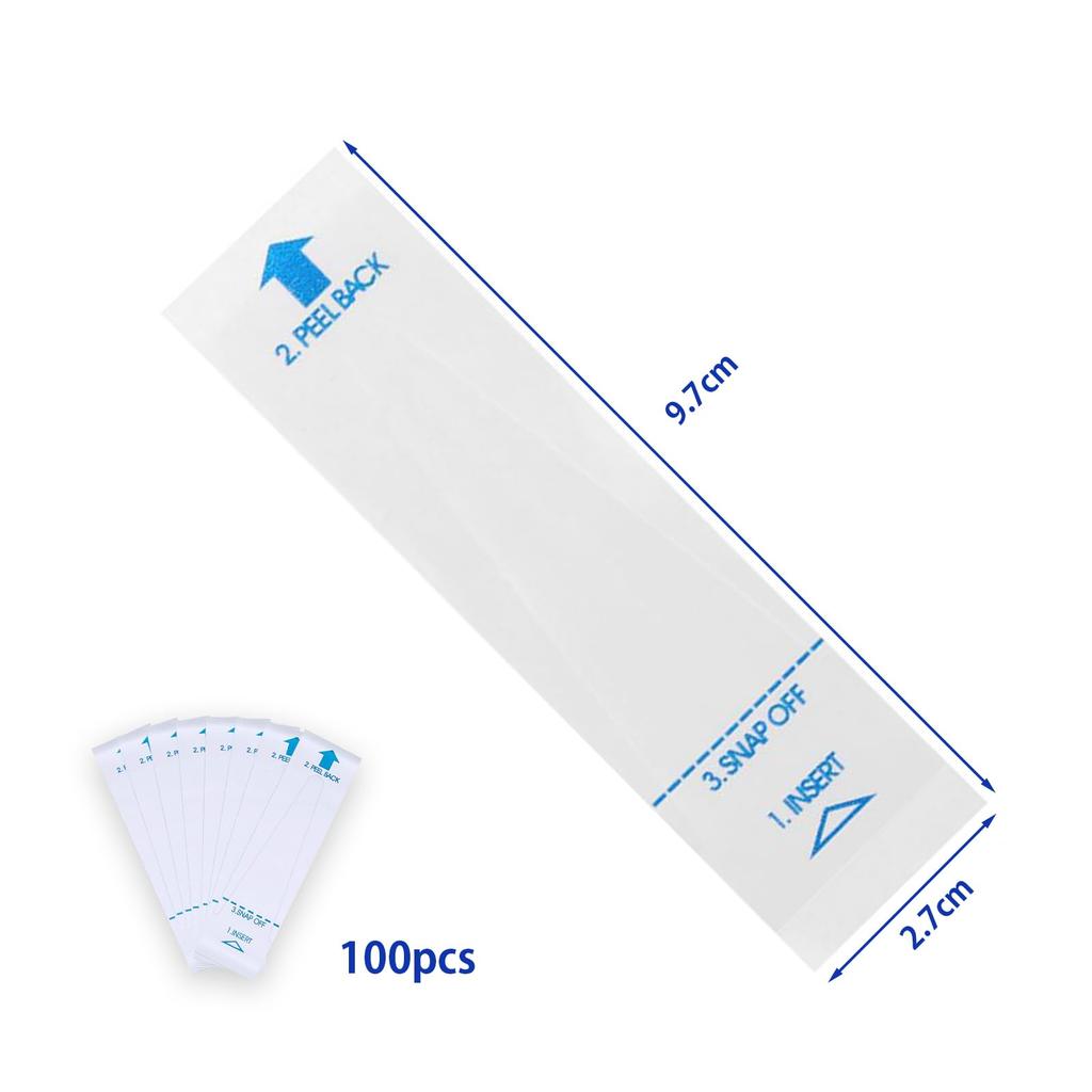 Набор чехлов для термометров с зондом, чехол для зонда термометра 100, одноразовый, удобный, гигиеничный, чехол, чехол, для людей, домашних животных,