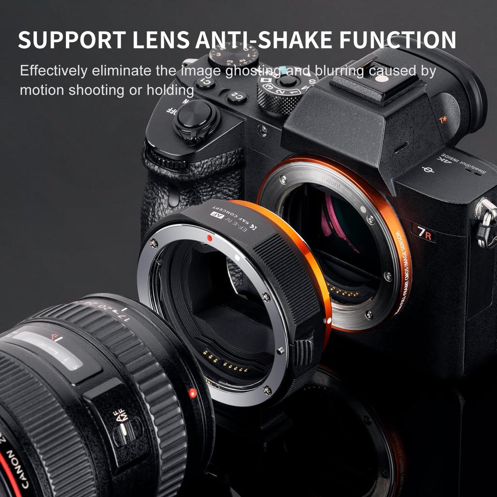 КОНЦЕПТ Адаптер крепления для объективов с креплением Canon EF на Sony E Mount NEX Электронный адаптер крепления с регулируемым автофокусом и изображением