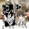 Чехол для телефона Bungo Stray Dogs Дазай с покрытием для iPhone 16 17 Pro Max Air 16E 14 15 Plus 12 13 Mini Противоударный чехол с подушкой безопасности