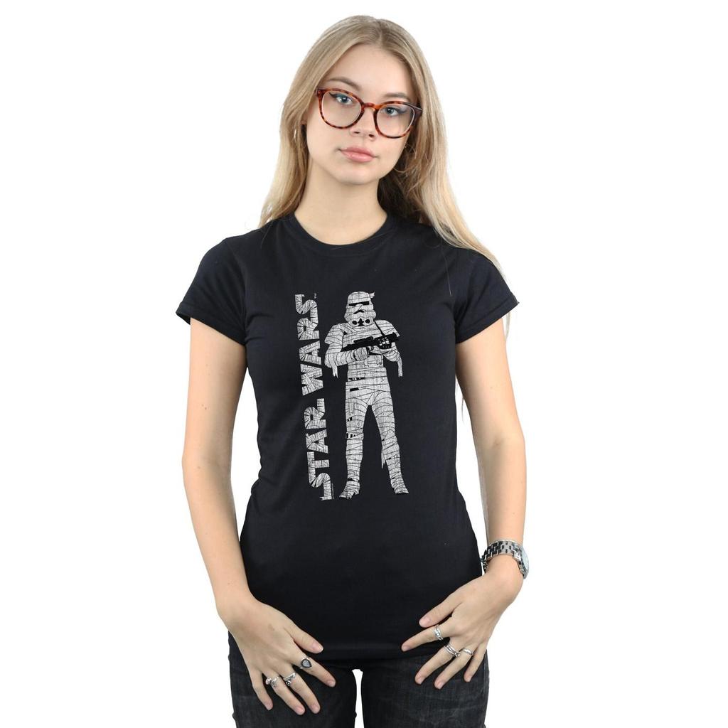 Star Wars Womens/Ladies Stormtrooper Mummy Cotton T-Shirt