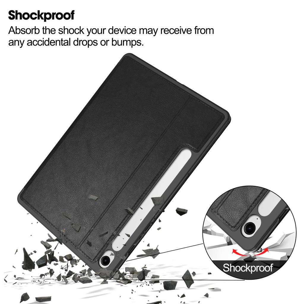 For Samsung Galaxy Tab S10 FE/S9 FE Case Shockproof Leather Auto Wake/Sleep Tablet Stand Cover