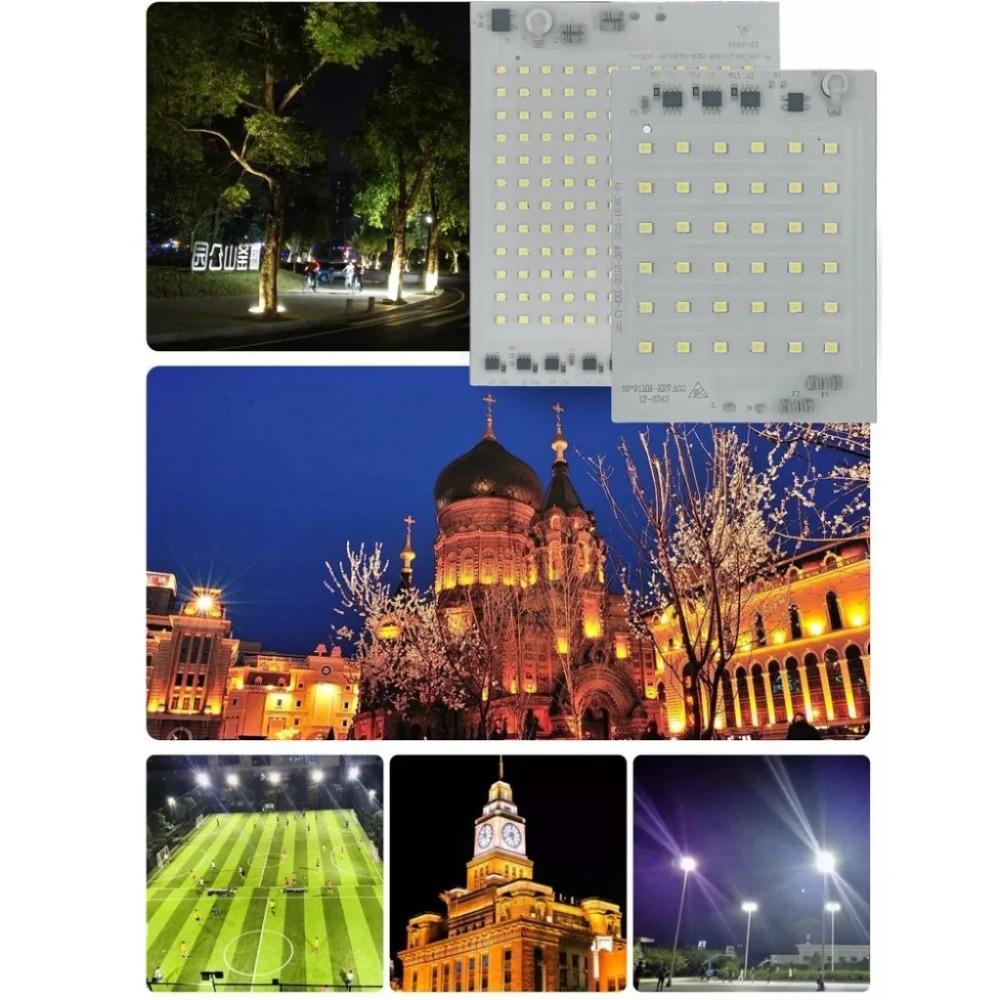 Светодиодные лампы чипы 220 В SMD чип 2835 Smart IC светодиодный модуль Замена 10 Вт 20 Вт 30 Вт 50 Вт 100 Вт для наружного прожектора прожектор