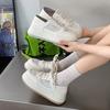 Two Shoes Versatile Mesh Little White Shoes Women's Shoes New Summer Board Shoes Breathable Casual Shoes