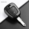 Чехол-обложка для автомобильного ключа в стиле ABS Carbon Fiber для Peugeot 107 206 207 307 Для Citroen C1 C2 C3 C4 Xsara Picasso Для Toyota Aygo Fob