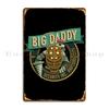 Bioshock Big Daddy Securiti Inc Rapture City Top Quality Alex3214 Metal Sign Wall Decor Cinema Iron Club Tin Sign Poster