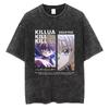 2026 Hot Sale HUNTER×HUNTER T Shirt Kurapika Manga Tshirt Men Women Hip Hop Washed Cotton T-shirt Clothing Summer Short Sleeve Tees Streetwear Top