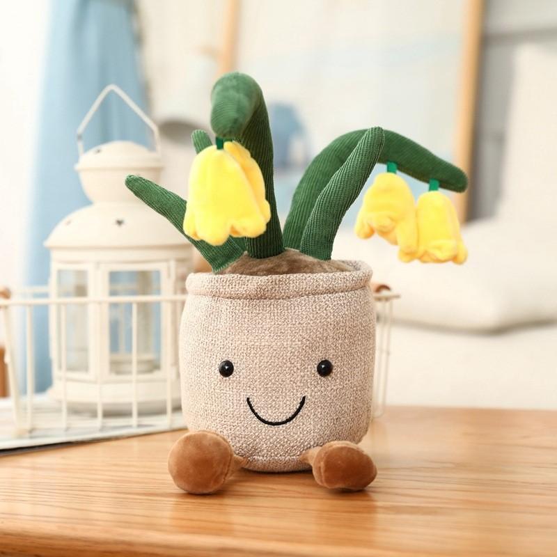 Имитация Растения Кукла Нарцисс Тюльпан Веселая Горшечная Серия Плюшевая Игрушка Декоративные Украшения