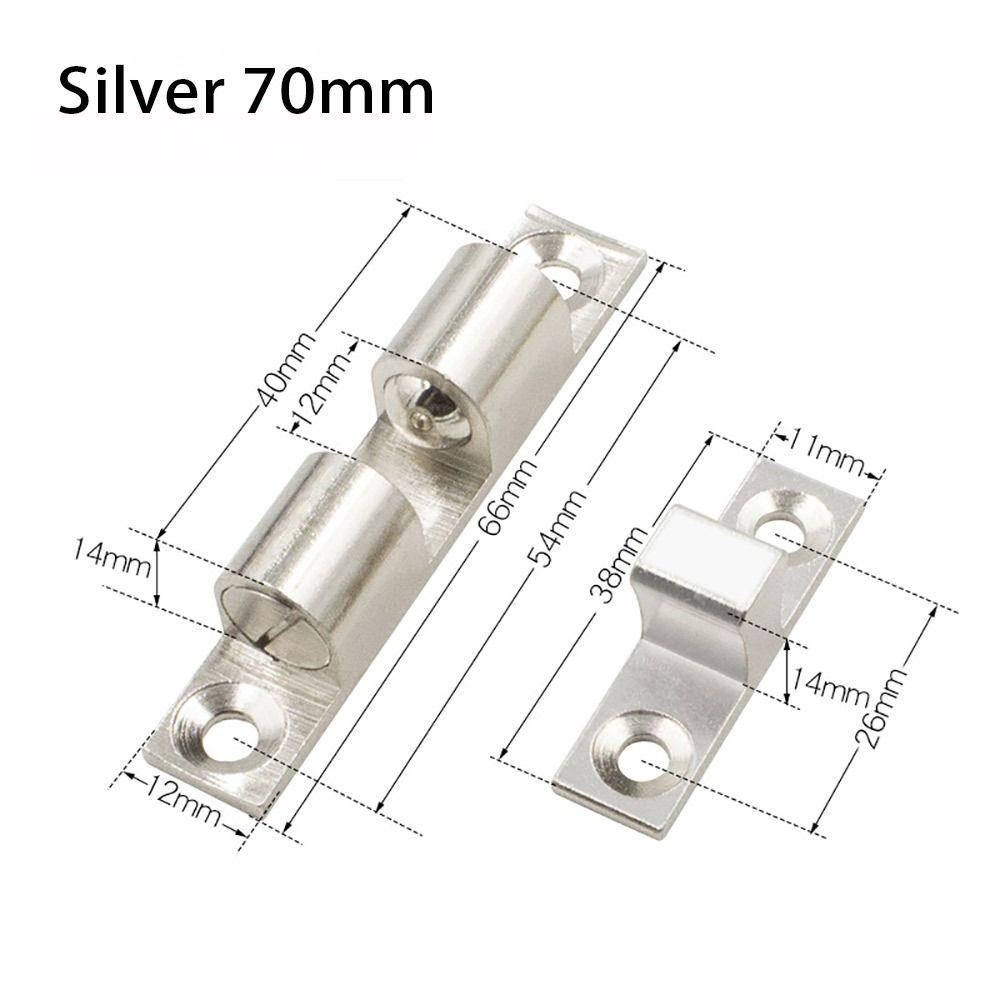 1Pcs Brass Copper Bead Lock Closet Tension Latch  for Furniture Cupboard Cabinet Door