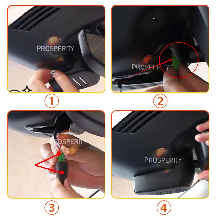4K 2160P Plug and play Dash Cam For Volvo V60 Cross Country S60 2018~2022 Original Factory Look Easy to Use Car Video Recorder