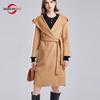 Женское пальто из 100% шерсти, СОВРЕМЕННОЕ НОВОЕ Осеннее шерстяное длинное пальто SAGA с капюшоном, зимнее теплое шерстяное пальто, женское