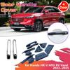 Накладки на ручки дверей автомобиля для Honda HR-V HRV RV Vezel ~2025 2024 Хром Углеродное волокно Наклейка на заднюю часть Отделка Аксессуары от царапин