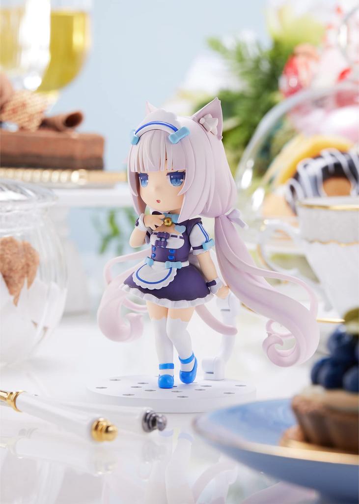 Plum Мини-фигурка Nekopara 100 Ванилла, Высота около 100 мм, ПВХ без масштаба, Предварительно окрашенная, Полная фигурка, PM38462