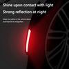 Carbon Fiber Car Sticker Reflective Warning Safety Tape Anti Collision Stickers For VW Volkswagen MK4 Bora Golf Jetta Passat GTI ze1