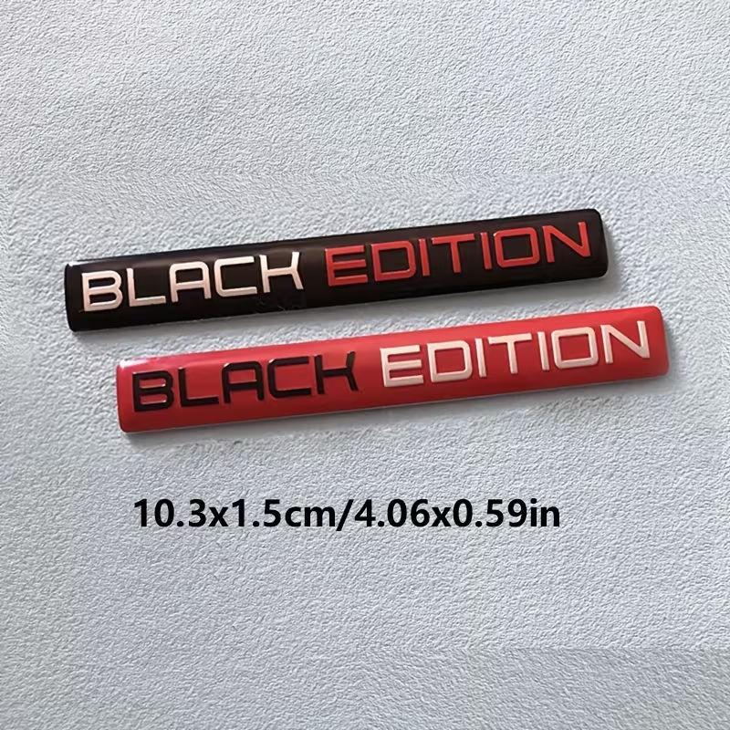 2 шт. Черная версия 3D Значок на кузов автомобиля Наклейка Limited Edition Эмблема на багажник Наклейка Аксессуар для Автомобиля Мотоцикла Велосипеда