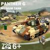 725PCS Black Panther G Medium Tank Building Blocks WW II Classic Tank Model Bricks With Soldier Figures Kids DIY Toys Idea Gifts NO BOX