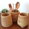 Handmade Autumn Vine Pen Holder Decorative Tea Ceremony Stationery Organizer For Makeup Brushes Writing Tools And Accessories