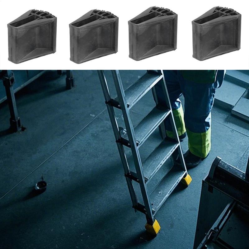 Ladder Feet Rubber Pads 4x Ladder Feet Shoes Quick-Install Replacement Parts Heavy-duty Safety Shoes For Electrical Work Window