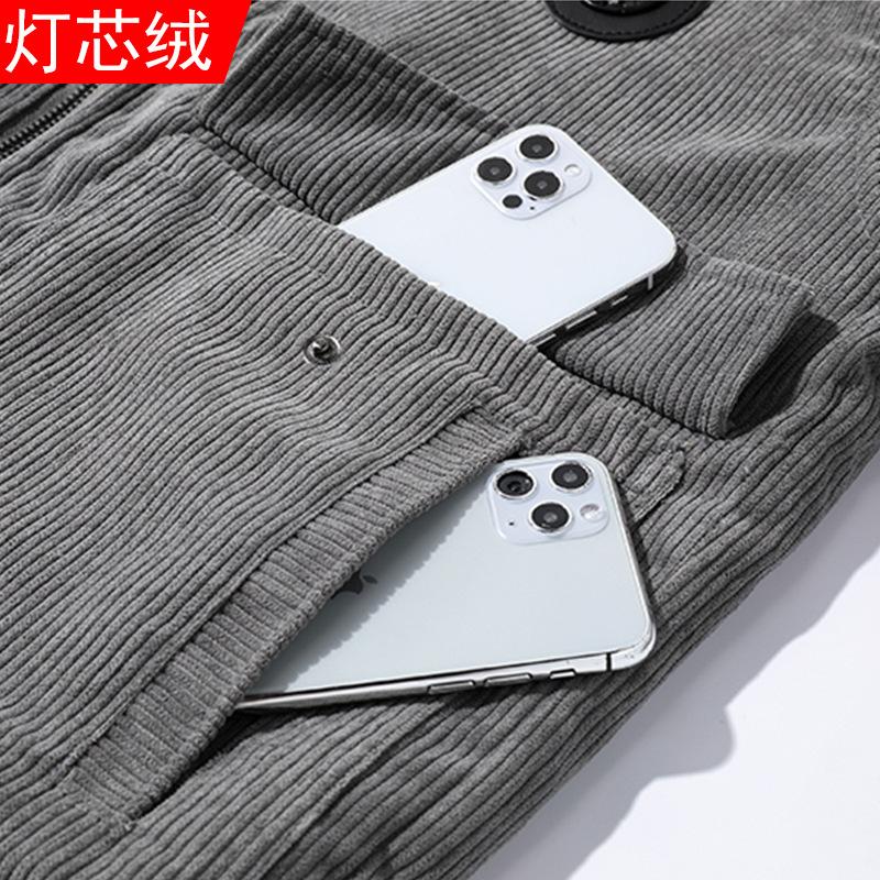 Зимняя вельветовая куртка мужская мантия хлопок флис зимняя хлопковая куртка лацкан овчина мужская куртка одежда для папы