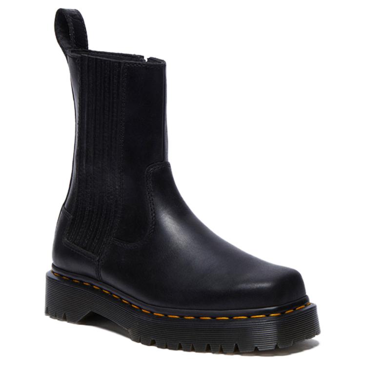 Доктор. Модные короткие ботинки Dr. Martens с круглым носком Женские ботинки Черные 31950001