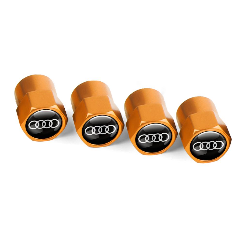 For Audi 8V4Pcs Metal Car Wheel Cover Tire Valve Stem Caps Auto Accessories For Audi Q5 Q7 S1 S2 S3 S4 S5 S6 A3 A4 A5 A6 A7 A8 S4 S6 Q3