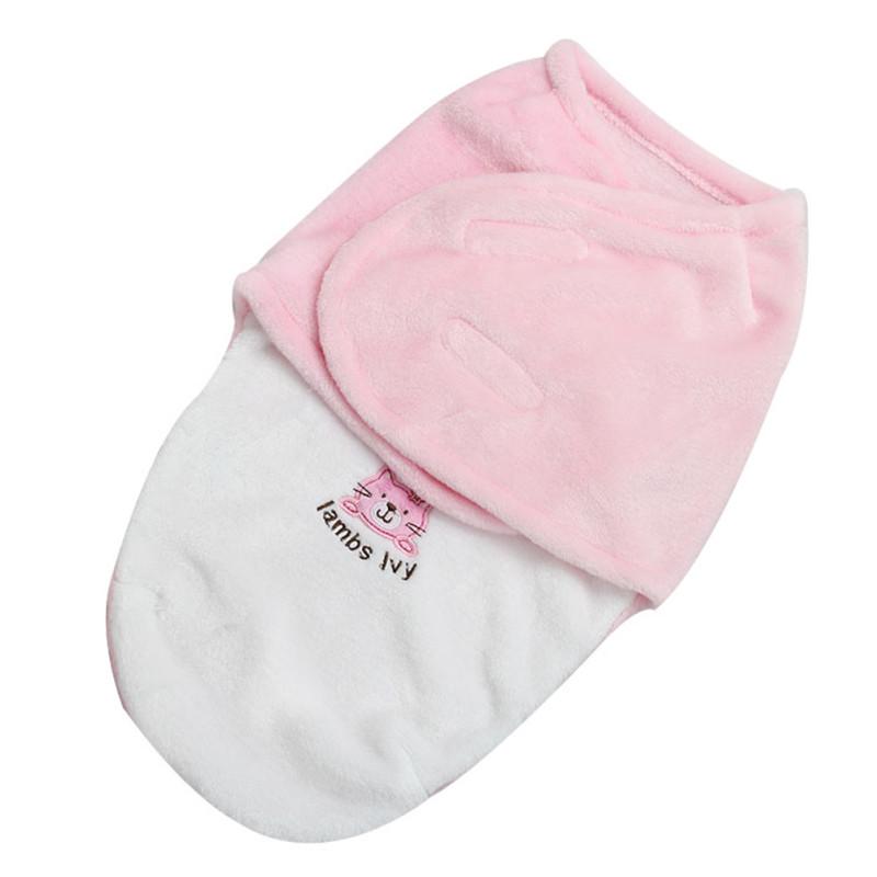 Детский спальный мешок Flano с вышивкой мультфильмов для новорожденных с регулируемыми крыльями