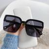 Personalized Fashion Oversized Sunglasses Man Woman Rimless Square Sun Glasses Eyewear Luxury Design Uv400 Female Shades