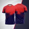 Простые спортивные теннисные формы Летняя мода Быстросохнущие 3D-печатные футболки с коротким рукавом Повседневные с круглым вырезом Дышащие Унисекс Футболки