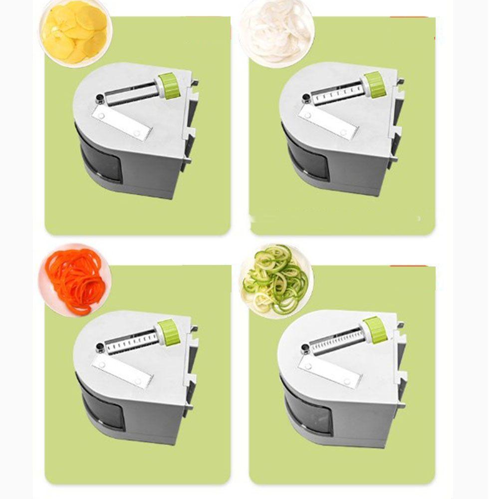 Adjustable Thickness Hand Crank Potato Roll Slicer Manual Mandoline Slicer Kitchen Gadget