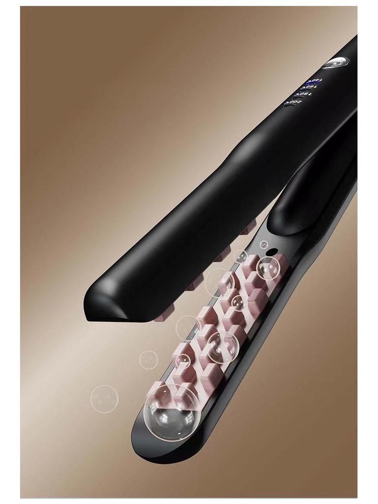 Беспроводной щипцы для завивки и выпрямитель для волос двойного назначения - USB-зарядка Mini для пушистых или прямых волос