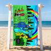Cartoon Game R-Rainbow F-Friends Towel For Swim Yoga Gym Quick Drying Soft and skin-friendly Beach Towels All-Season