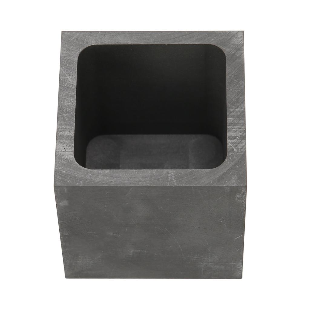Graphite Crucible Squared Dense Graphite Sturdy Durable Corrosion Resistant Good Heat Conduction