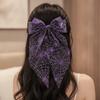 Spider Web Pumpkin Witch Bow Duckbill Clip Halloween Hairpin  Halloween Day Party