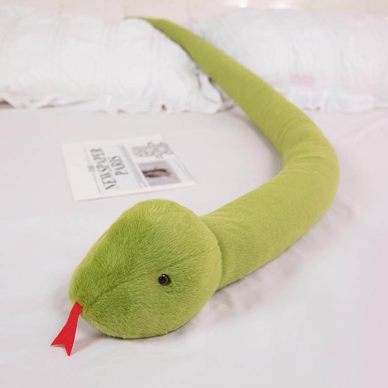 Cartoon Big Snake Doll Plush Toy Zodiac Snake Doll Year Of The Snake Mascot Children'S Company Soothing Doll